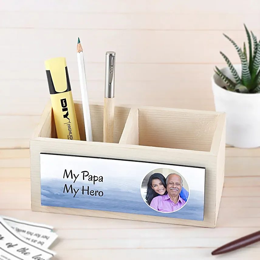 Personalised Table Organiser For Dad