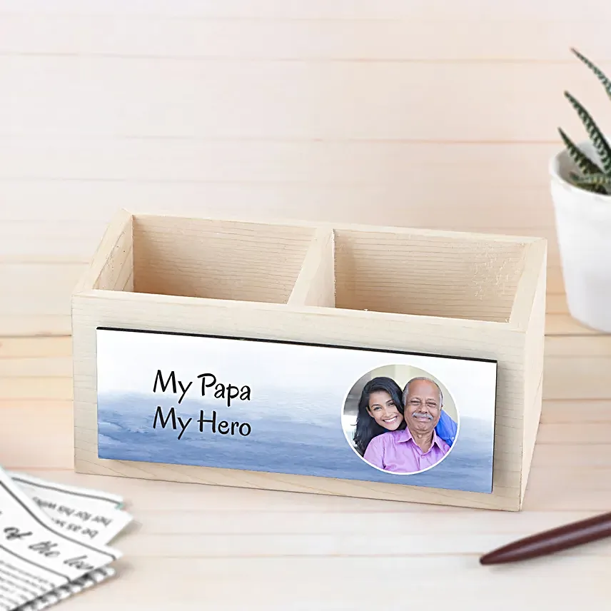 Personalised Table Organiser For Dad