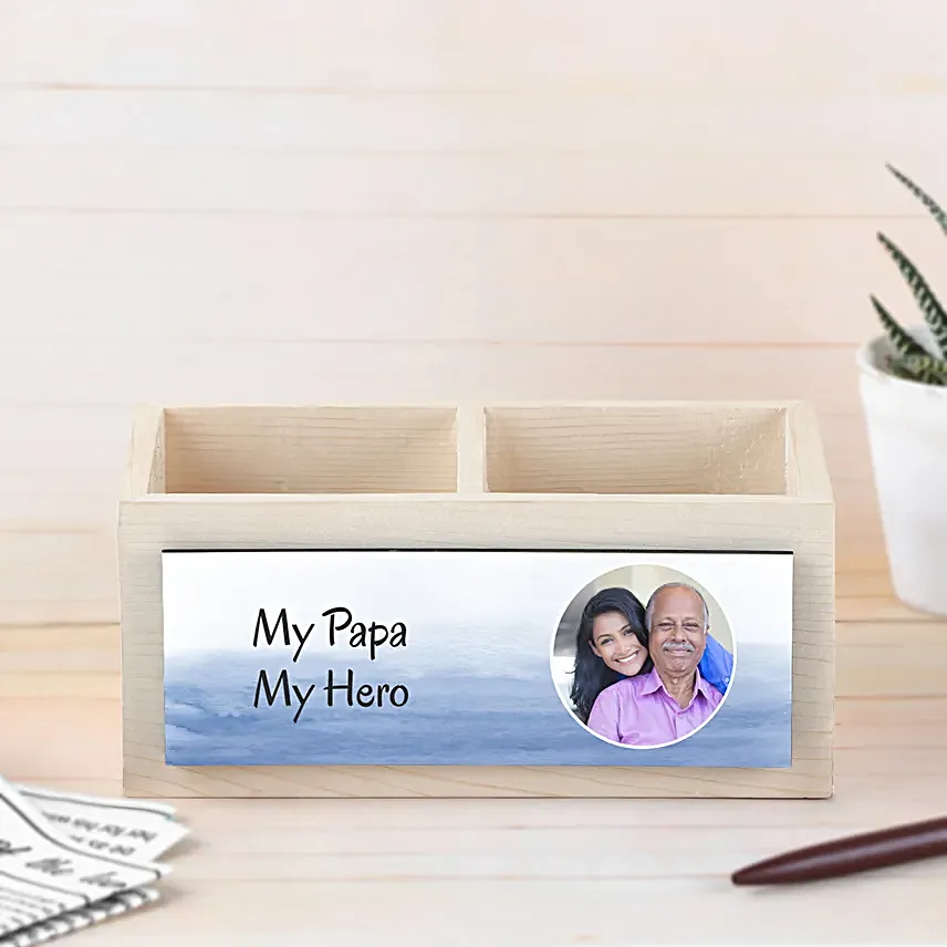 Personalised Table Organiser For Dad