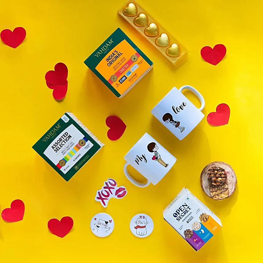 Personalised Tea Loving Couple Gift Box
