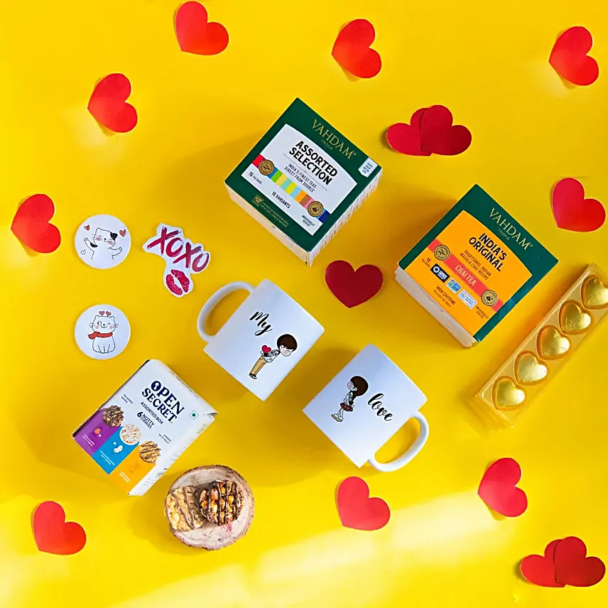 Personalised Tea Loving Couple Gift Box