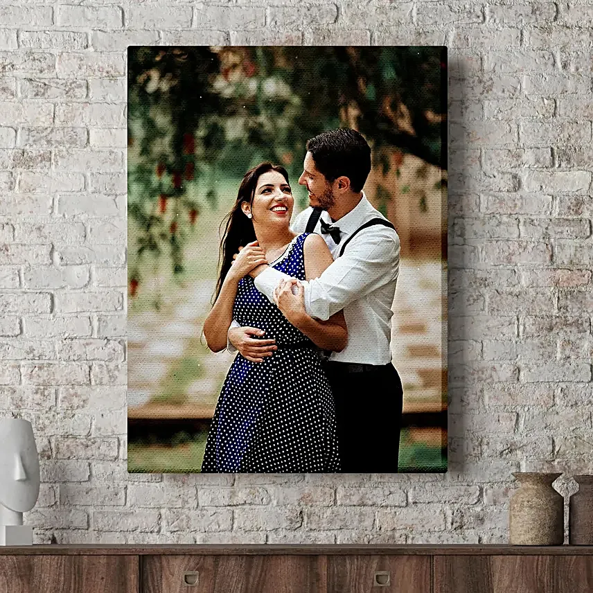 Personalised Tear Resistant Portrait Canvas Frame