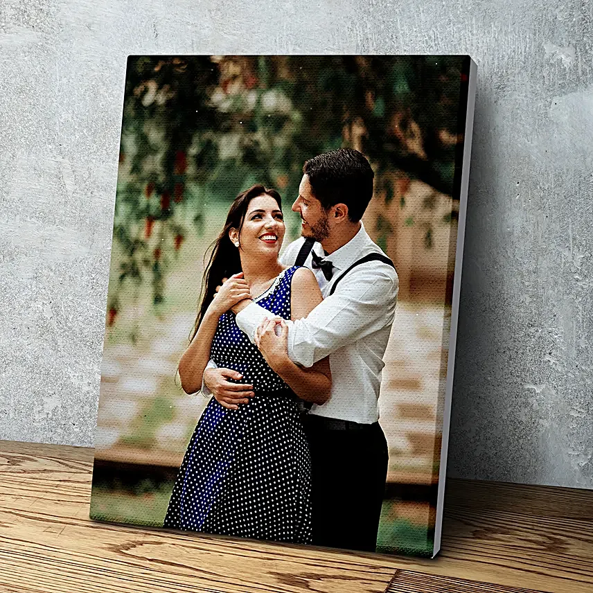 Personalised Tear Resistant Portrait Canvas Frame