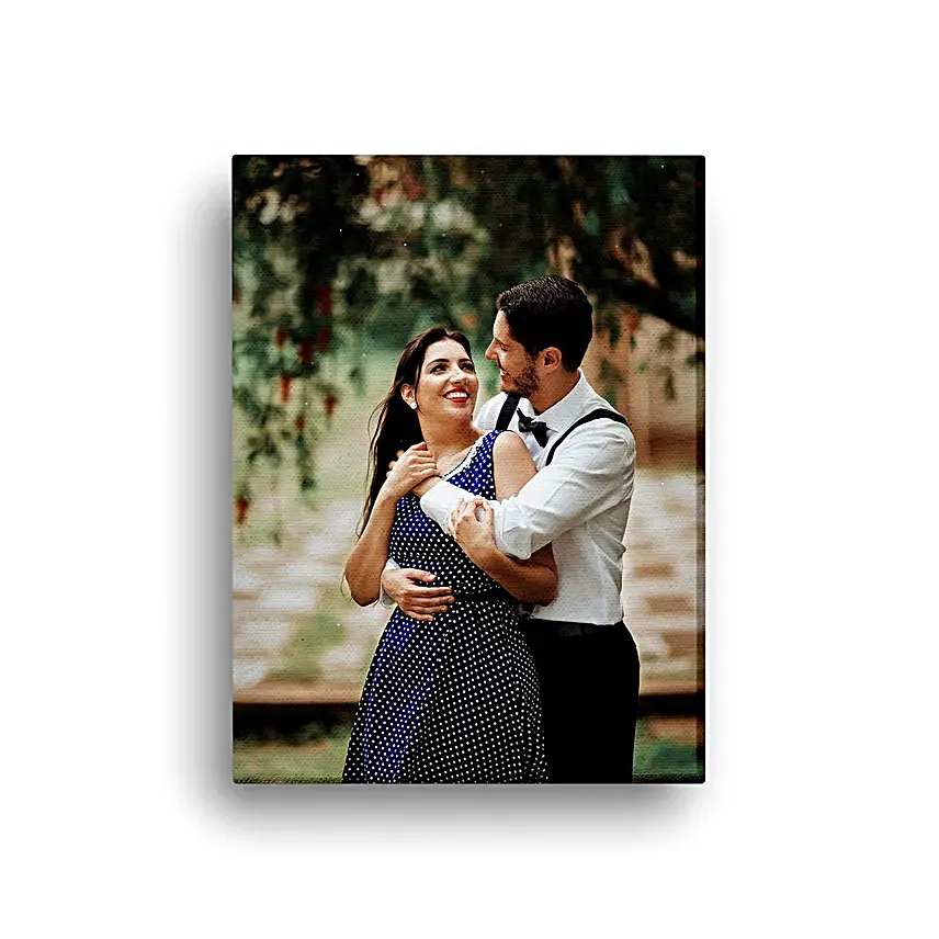 Personalised Tear Resistant Portrait Canvas Frame