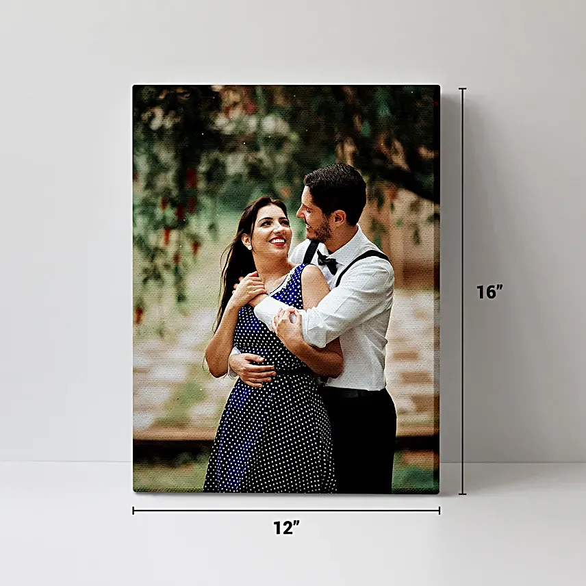 Personalised Tear Resistant Portrait Canvas Frame