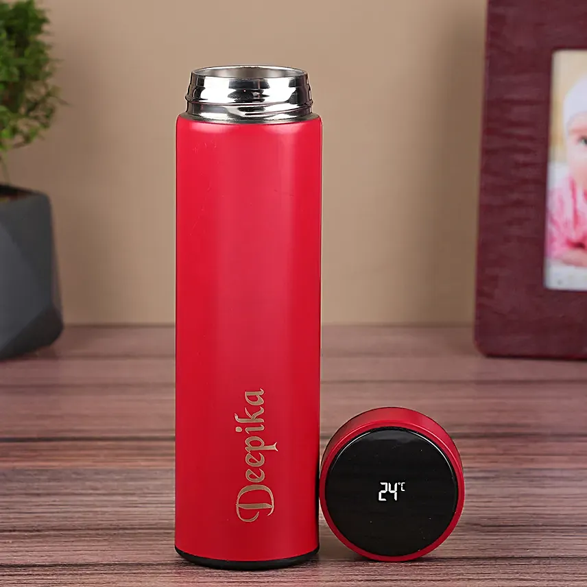 Personalised Temperature Display Bottle