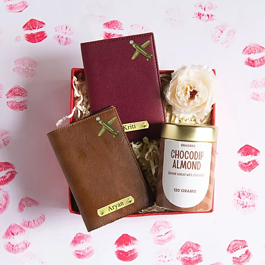 Personalised Travelling Couple Gift Box