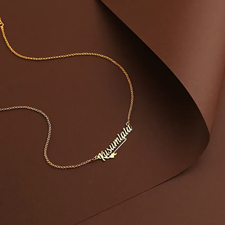 Personalised Underlined Name Necklace