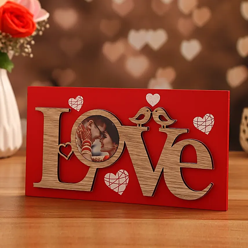 love theme personalised frame