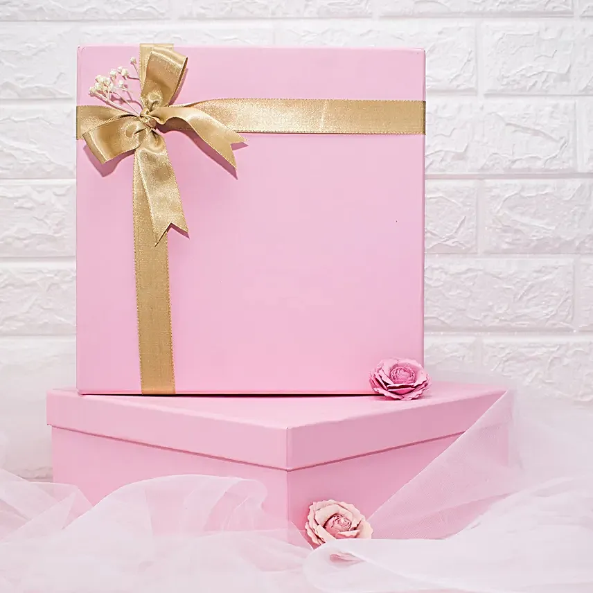 Personalised Valentine Pink Hamper For Her