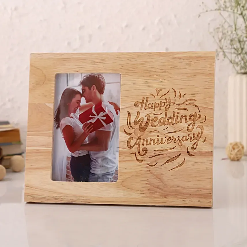 Personalised Wedding Anniversary Photo Frame