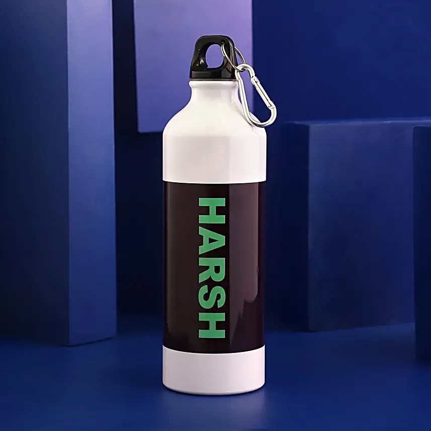 Personalised White Bottle For The Bold and Strong Hand Delivery