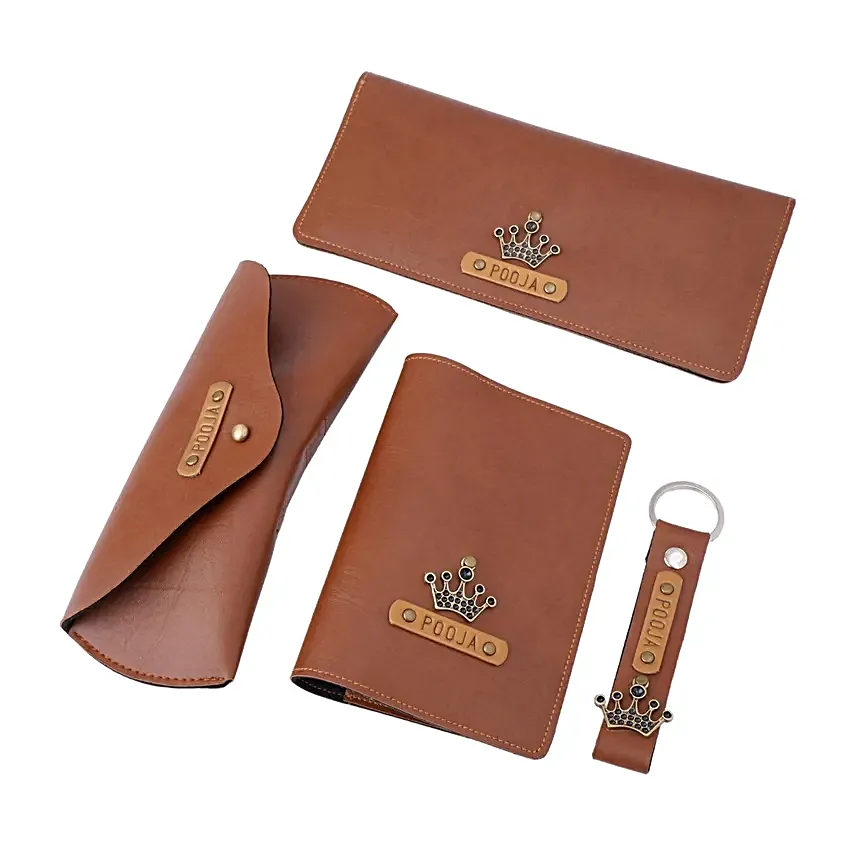 Personalised Womens Classy Gift Set Brown