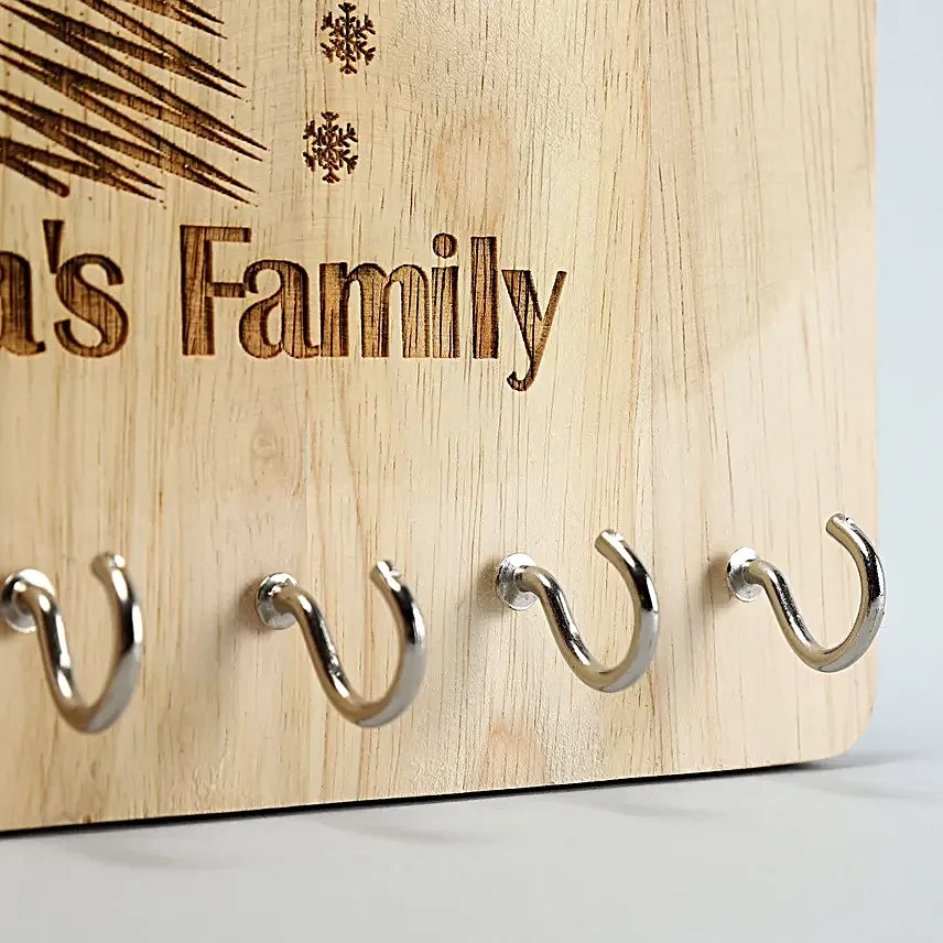 Personalised Wooden Home Key Holder