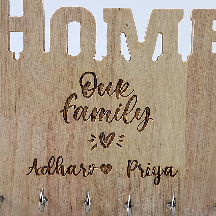 Personalised Wooden Key Holder