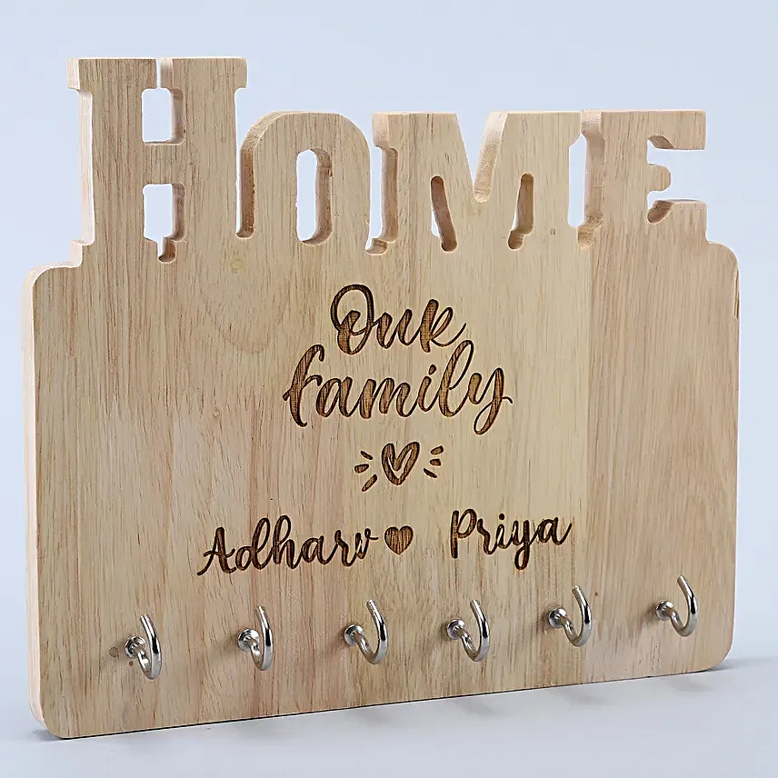 Personalised Wooden Key Holder