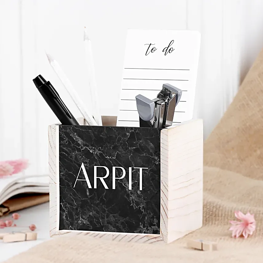 Personalised Wooden Organiser Gift