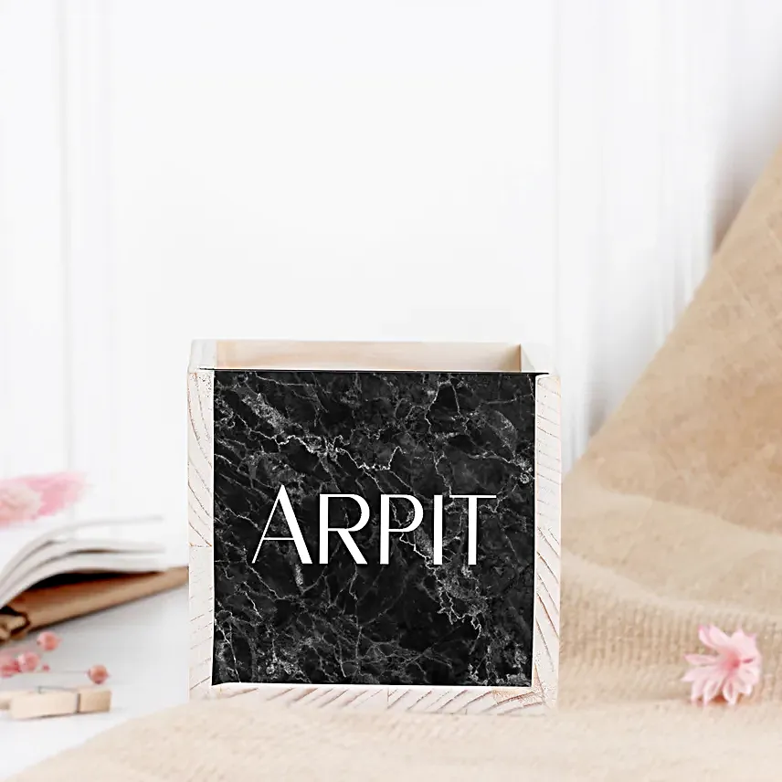 Personalised Wooden Organiser Gift