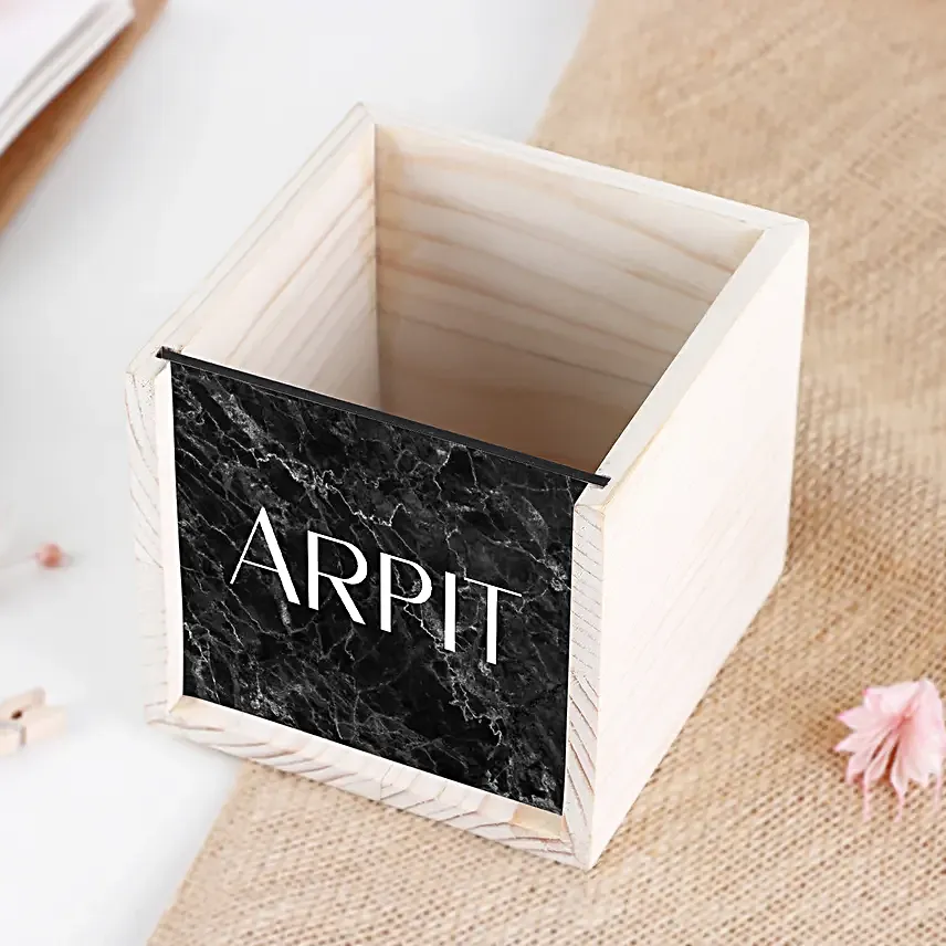 Personalised Wooden Organiser Gift