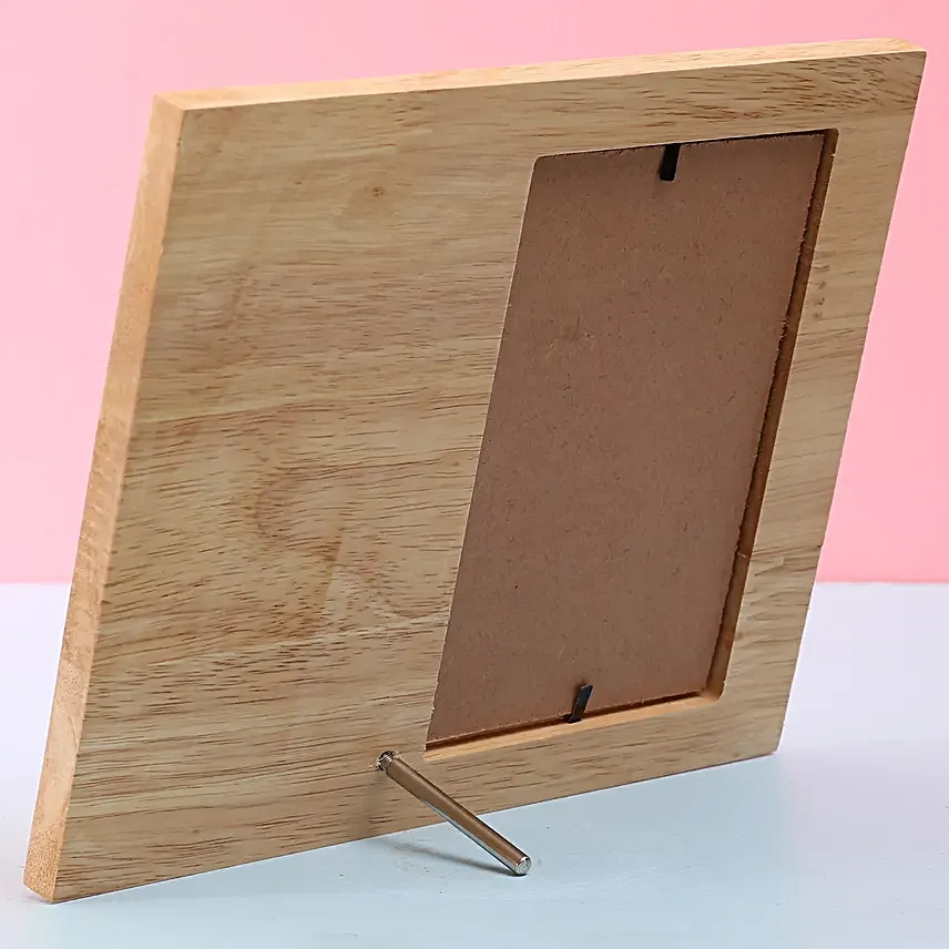 customised wooden frame for friend