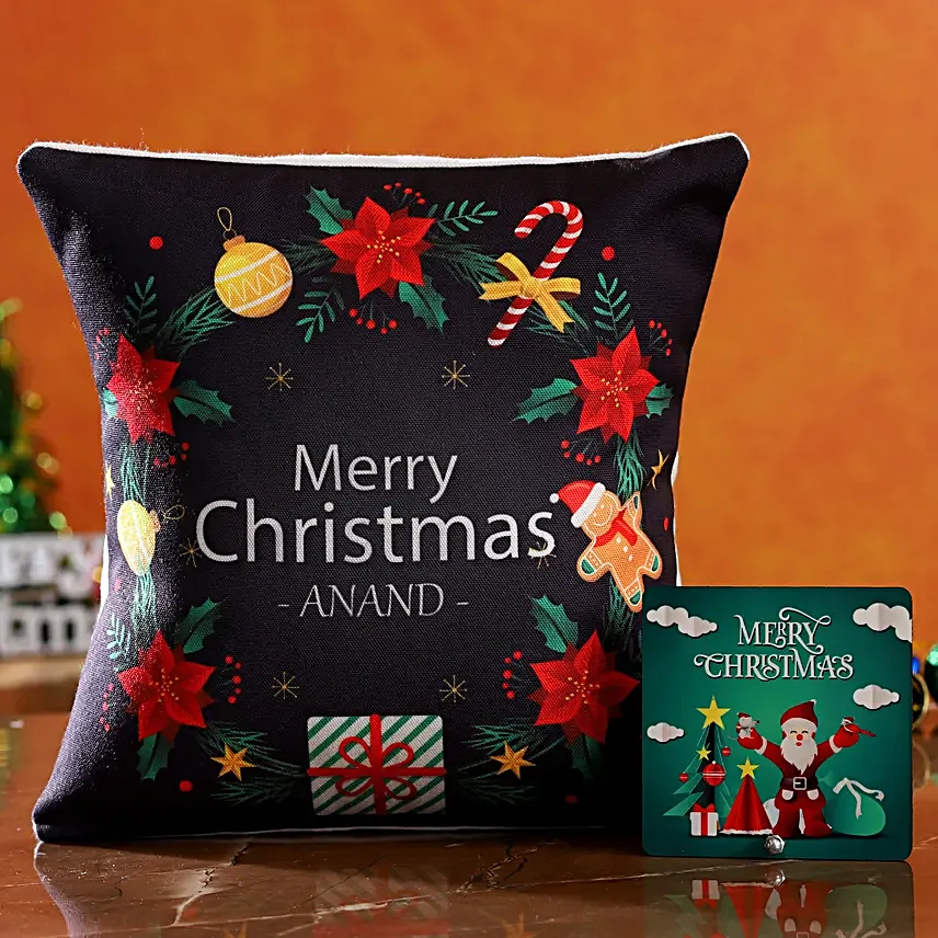 online personalised cushion for christmas