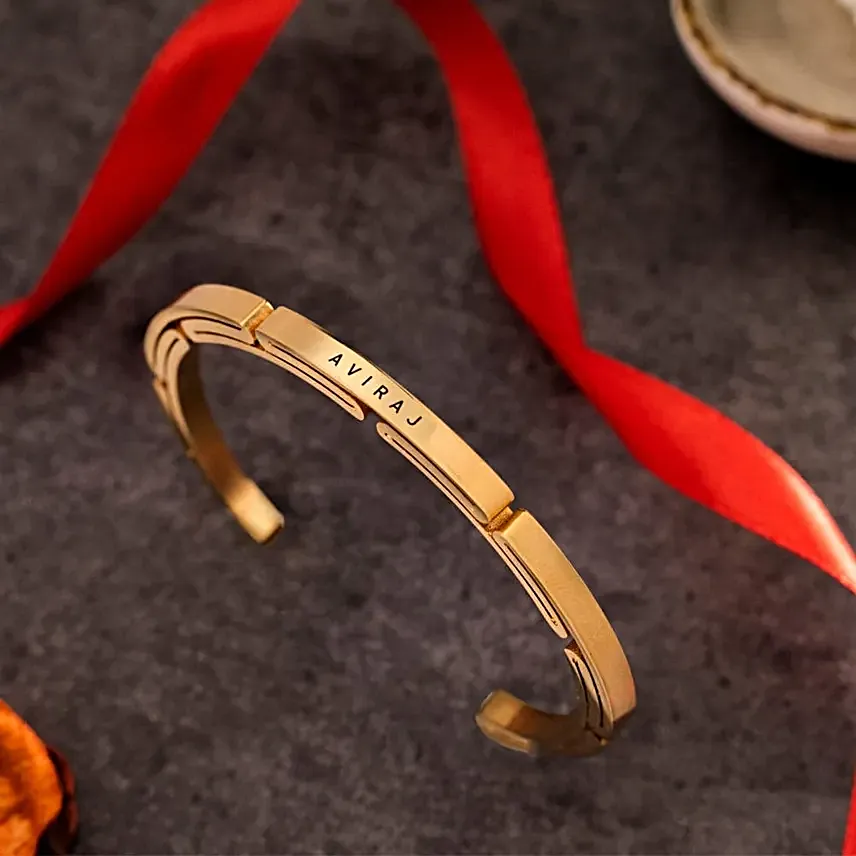 Personalised Zeus Kada Style Bracelet