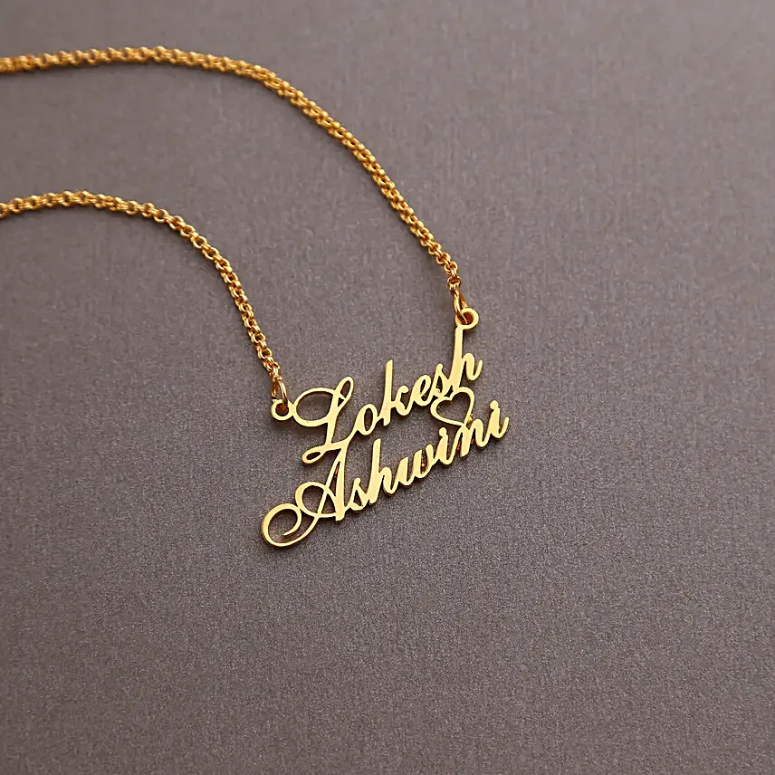Personalised Couple Name Necklace