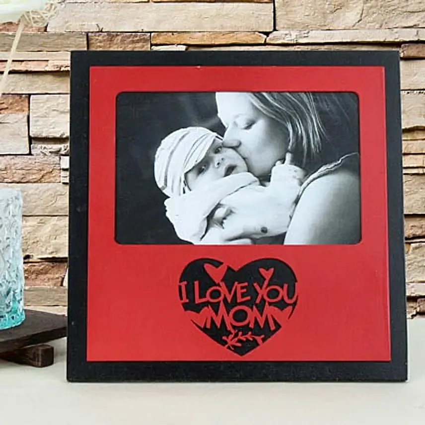 Personalized I love you mom photo frame