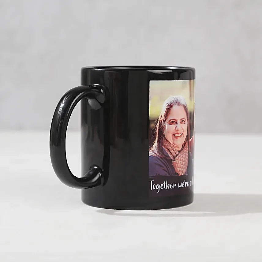 Personalized Couple Mug-printed on black ceramic coffee mug