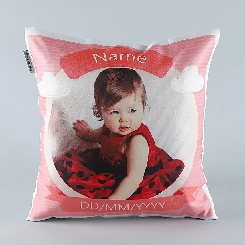 Customised cushion with photo
