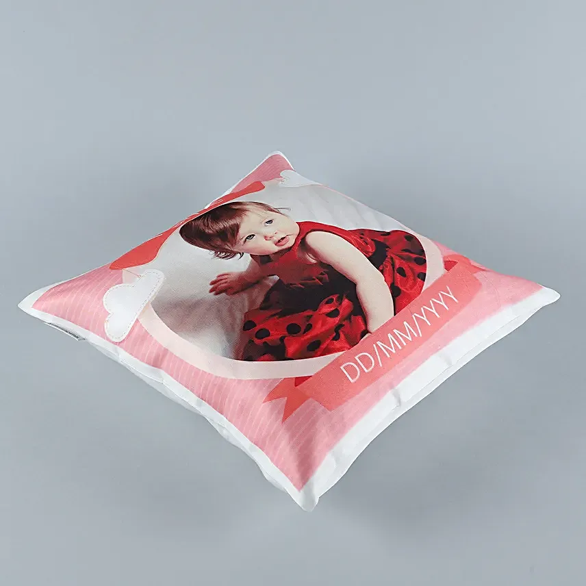 Customised cushion with photo