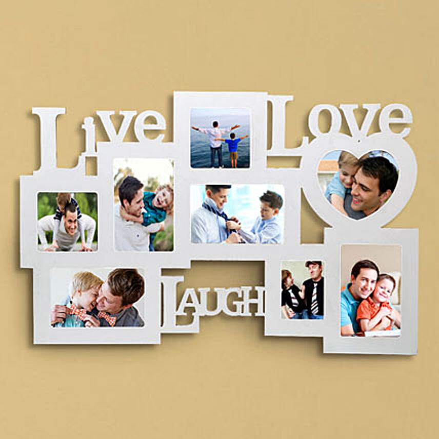 Personalized live love laugh frame