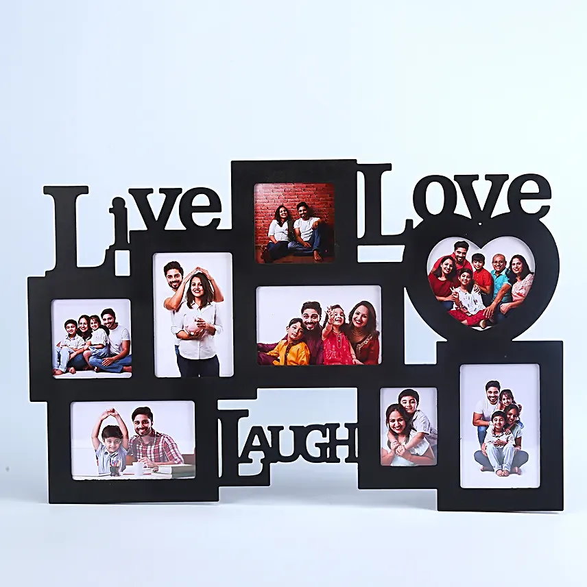 Lovable Frames-Live love laugh wall 24x15 personalized photo frame