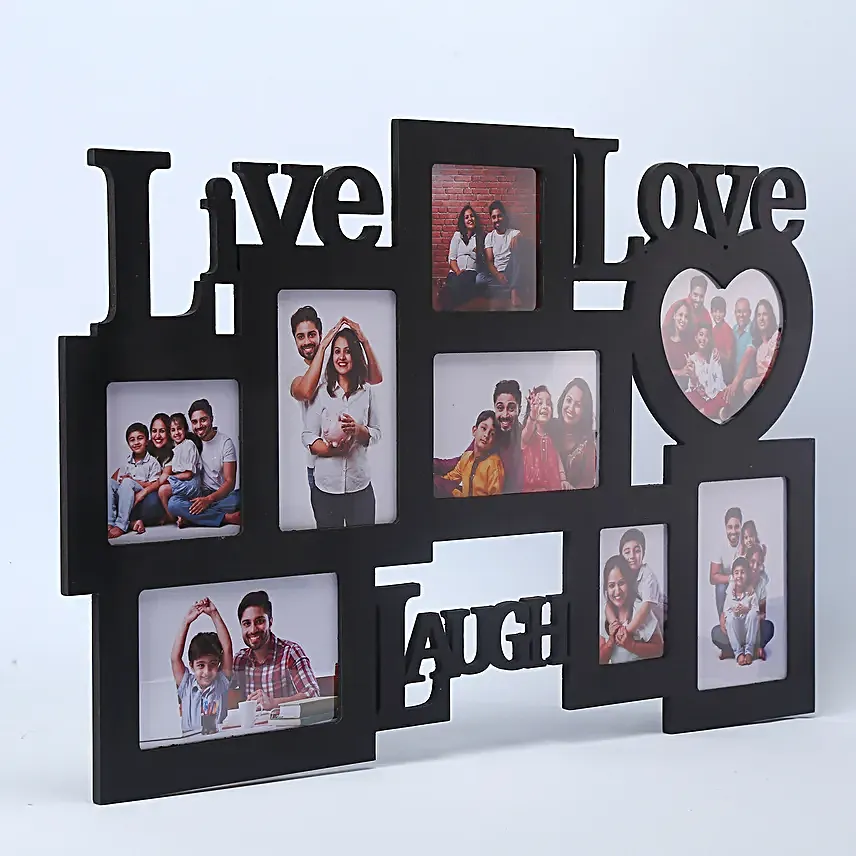 Lovable Frames-Live love laugh wall 24x15 personalized photo frame