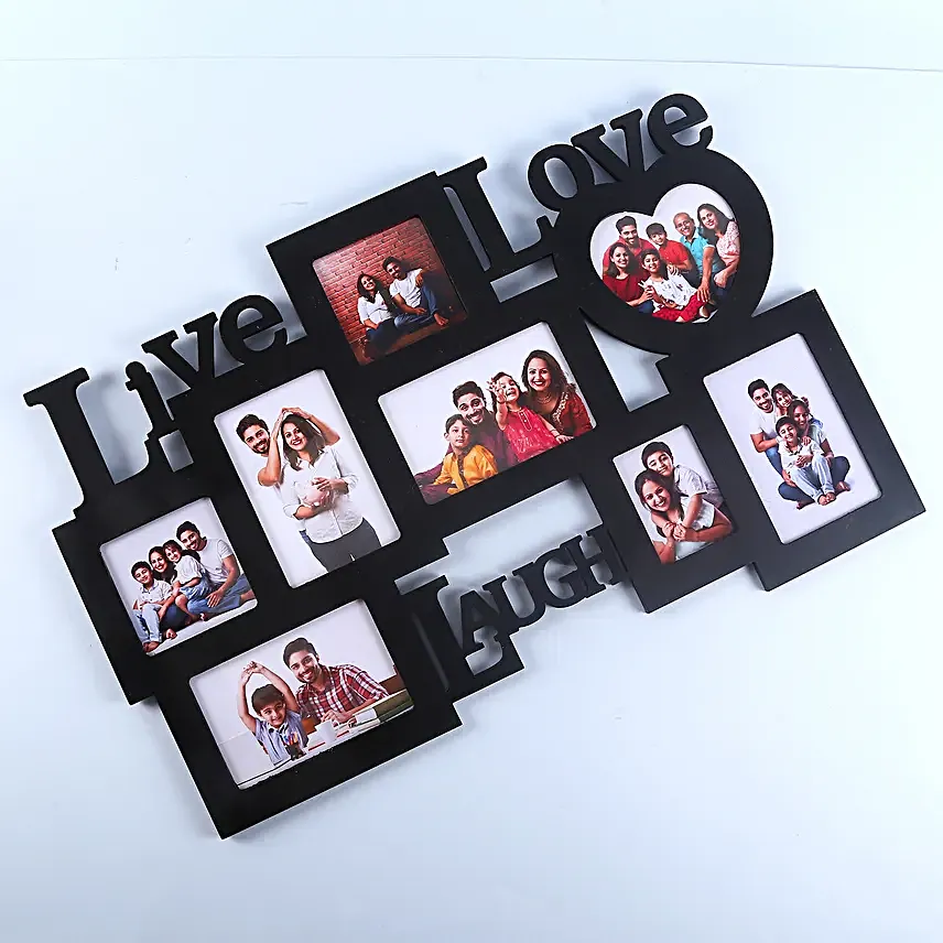 Lovable Frames-Live love laugh wall 24x15 personalized photo frame