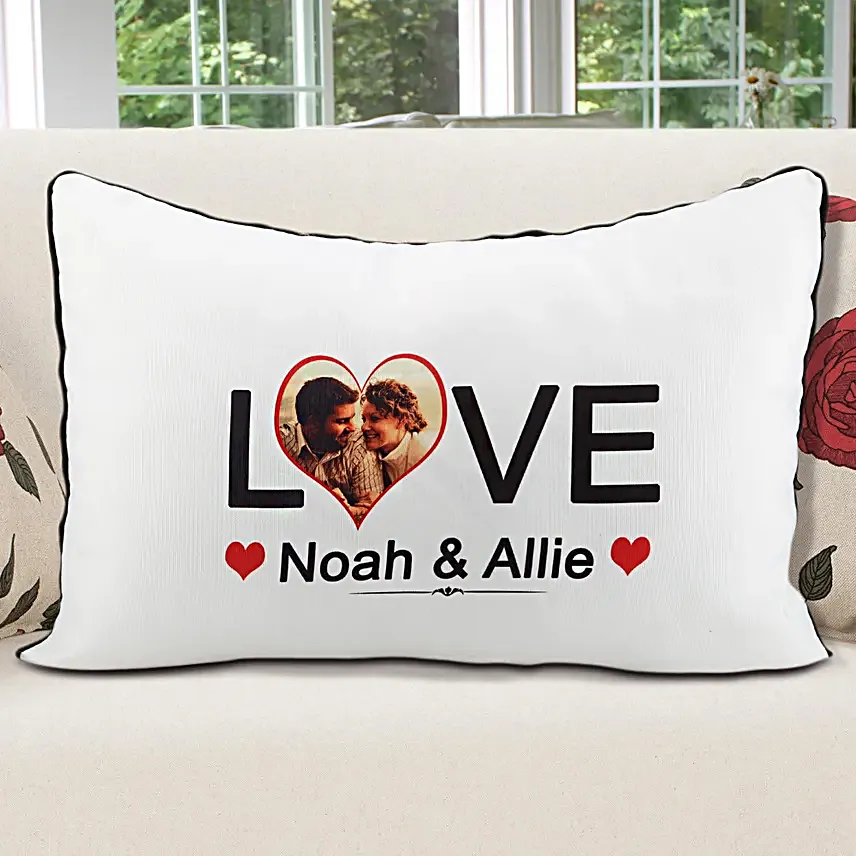 Unconditional Love-White Color Personalized Pillow cover 22x17 inches