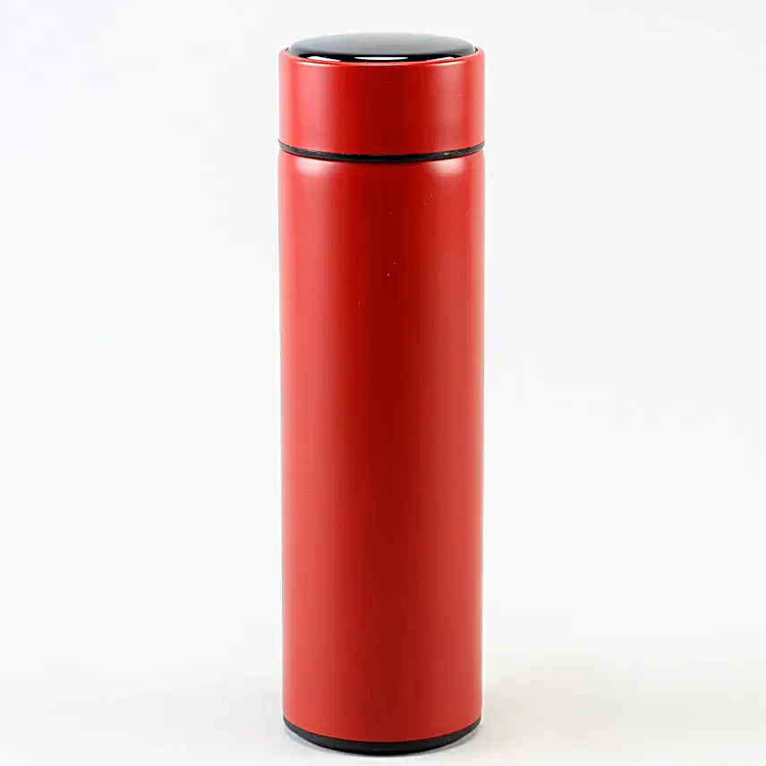 Personalized Red Led Temperature Bottle