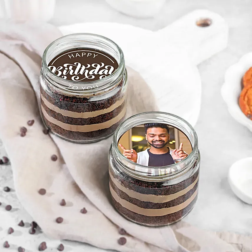 Picture Perfect Chocolate Jar Cakes Set of 2