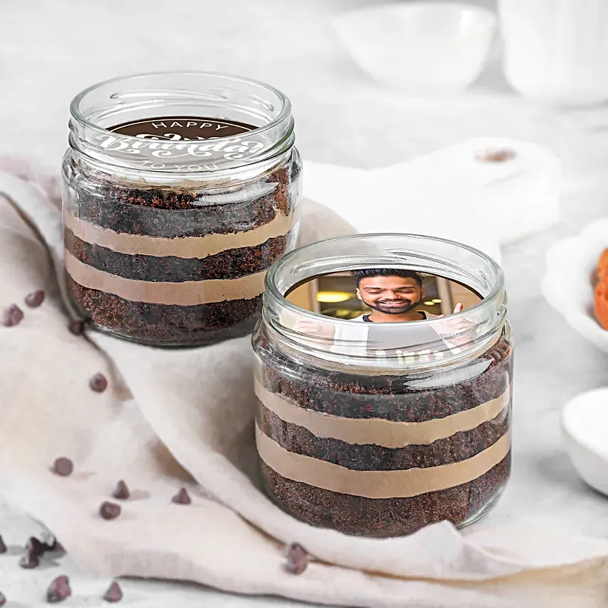 Picture Perfect Chocolate Jar Cakes Set of 2