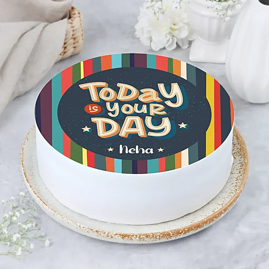 Pineapple Celebration Cake Half Kg