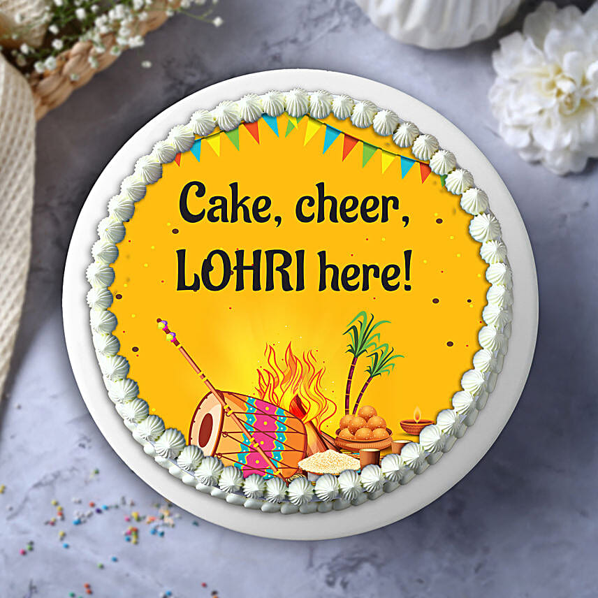 Pineapple Lohri Cake Half Kg