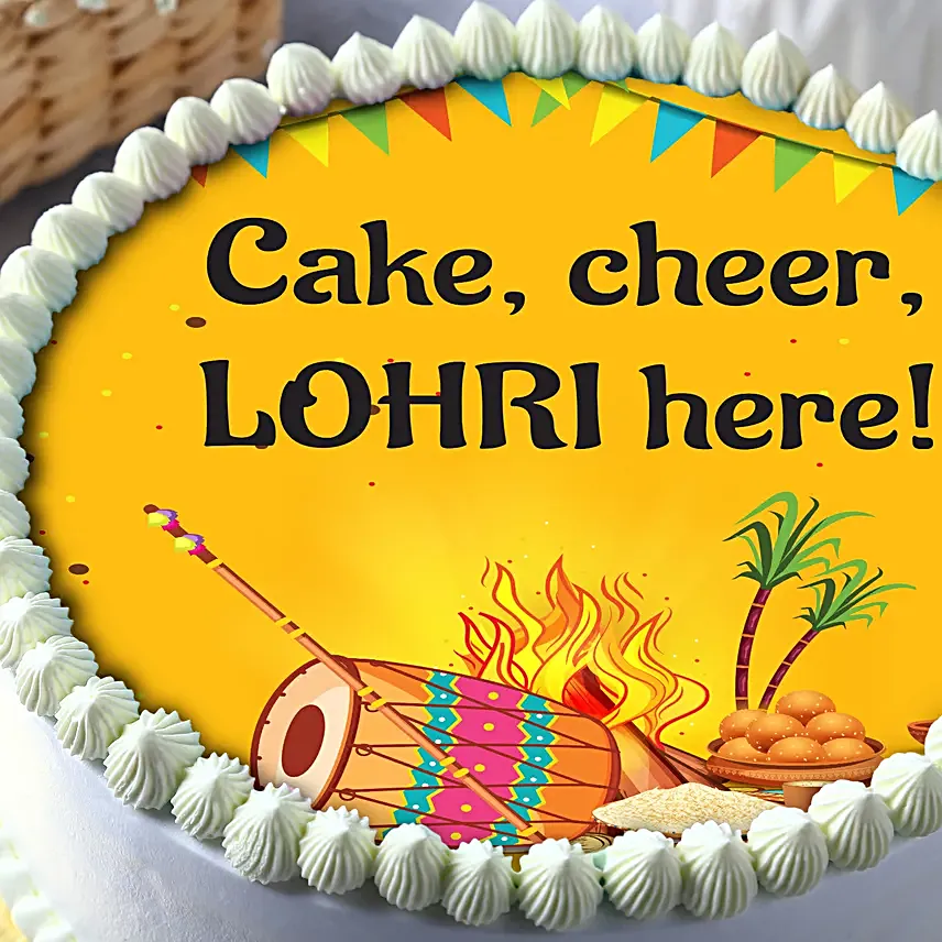 Pineapple Lohri Cake Half Kg
