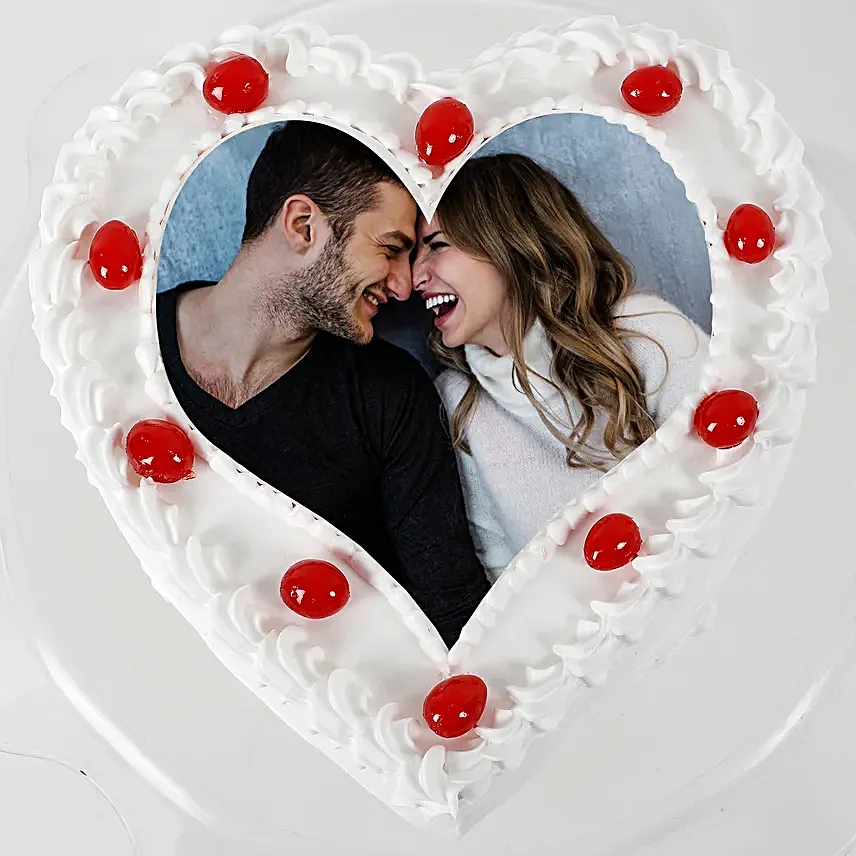 Heart Shape Personalised Pineapple Cake