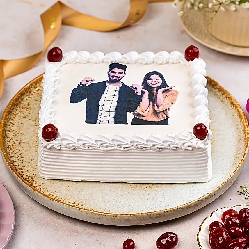 Pineapple Personalised Photo Cake