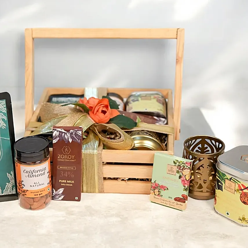 Pinewood Gift Basket