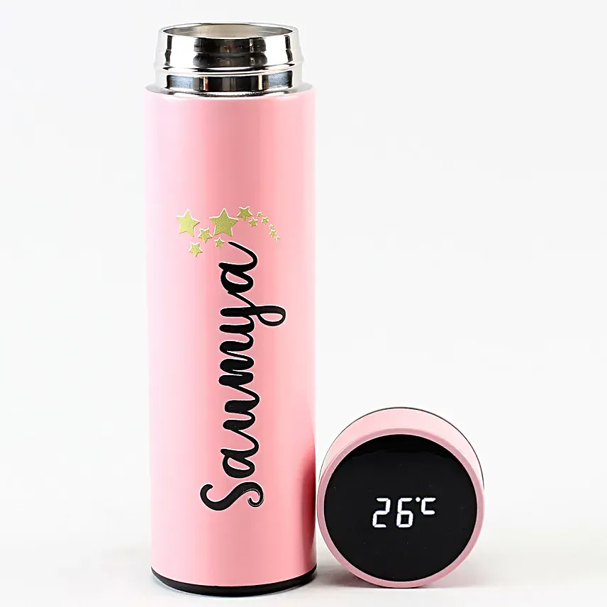 Pink and Black Radiance LED Temperature Bottles