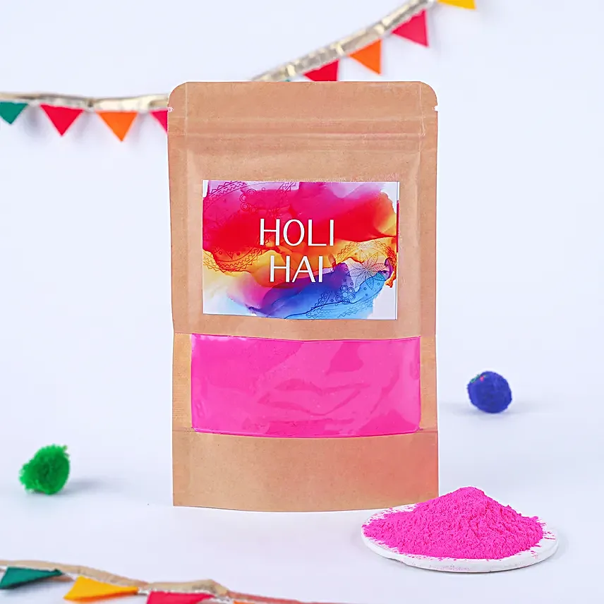 Pink Color Herbal Gulal 75 gm