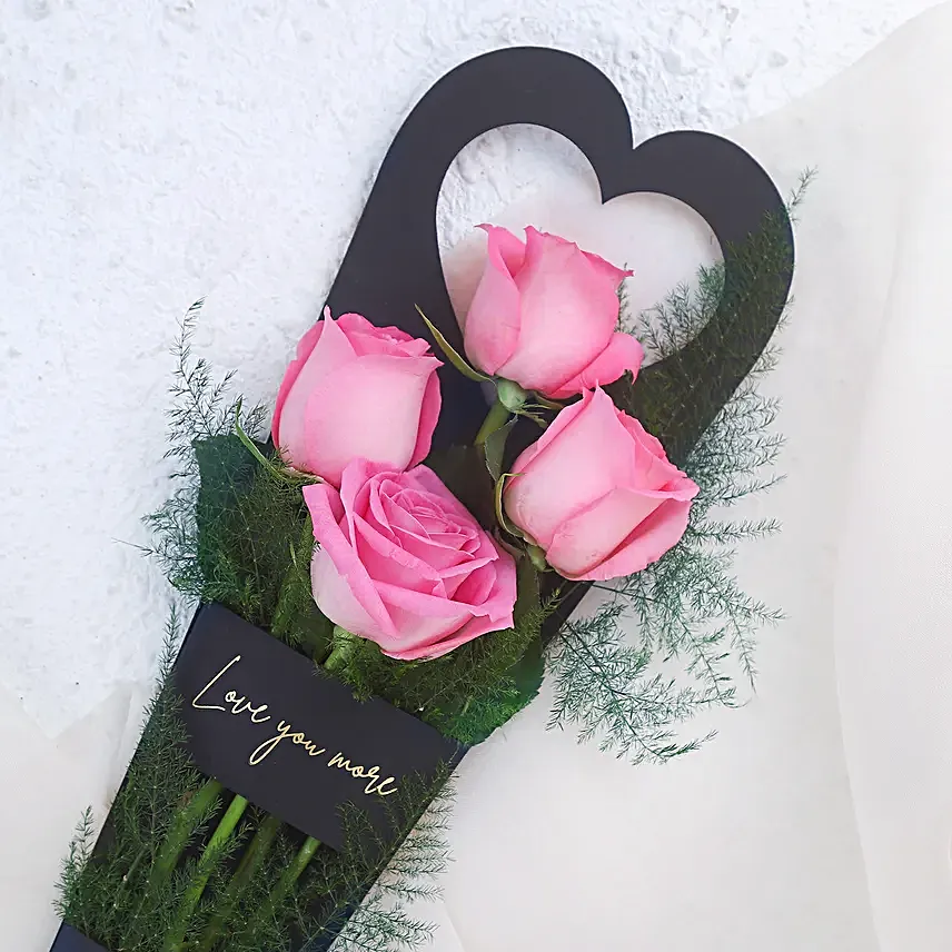 Pink Rose In FNP Sleeve Bags