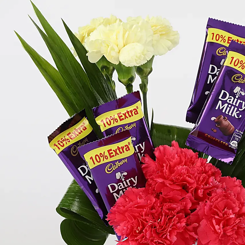 Online Flower With Picture Mug  And Chocolates
