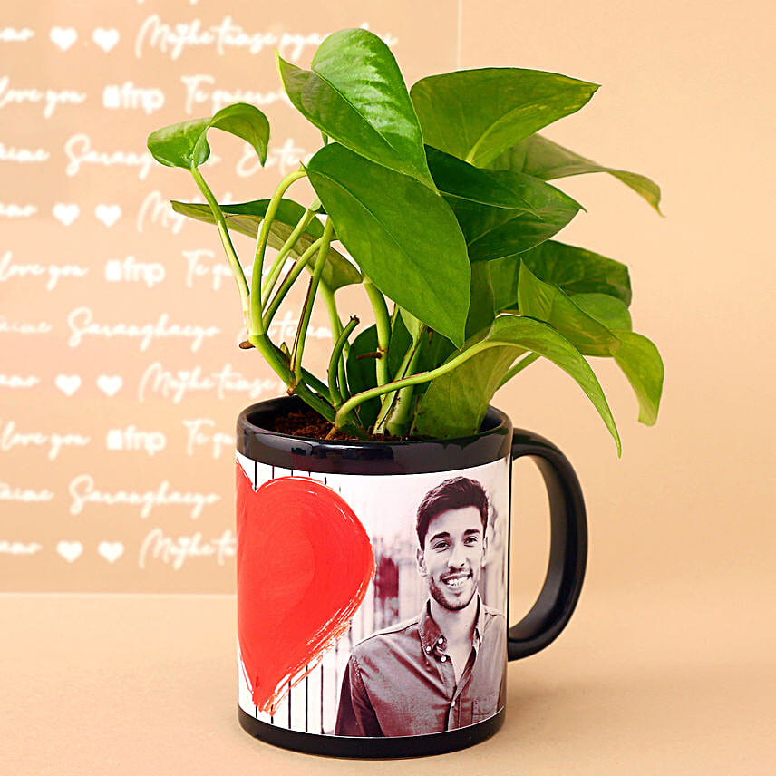Plants In Personalised Couple Love Mug Set
